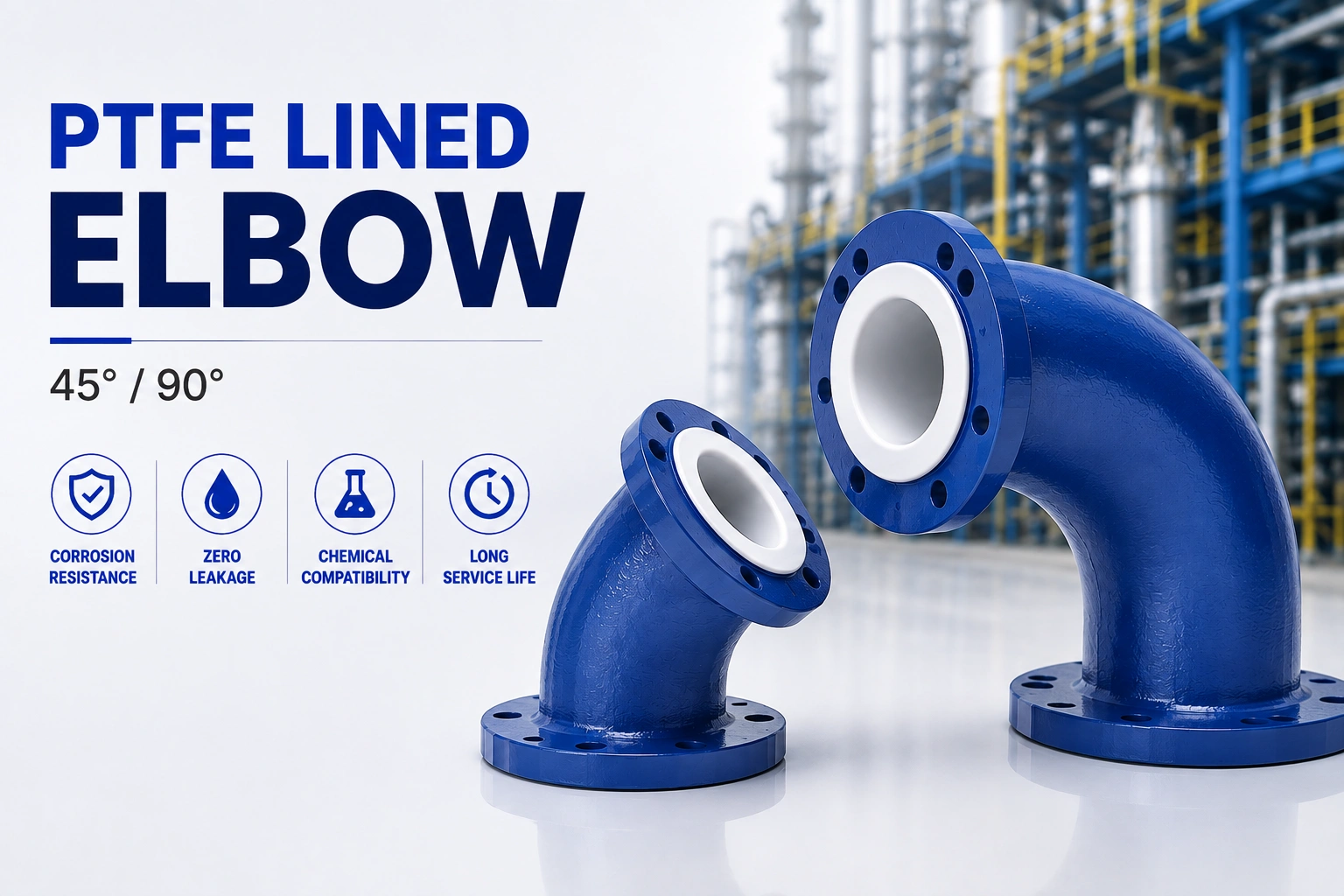 PTFE Lined Elbow 45°/90°