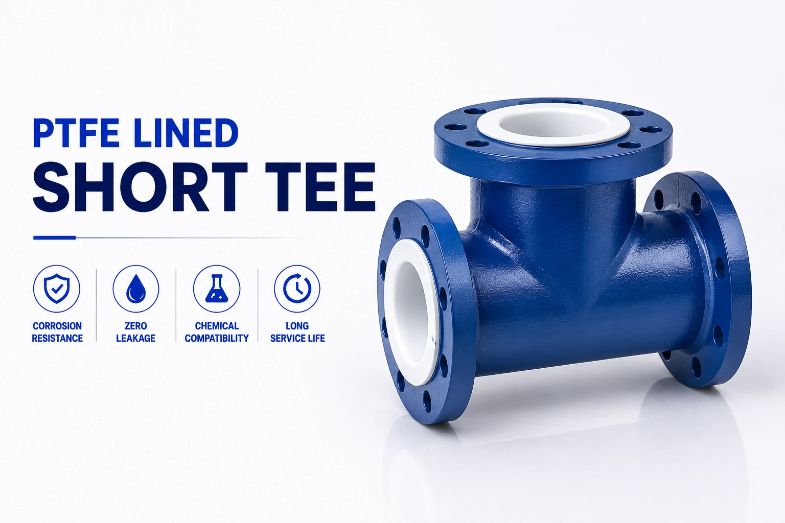 PTFE Lined Short tee