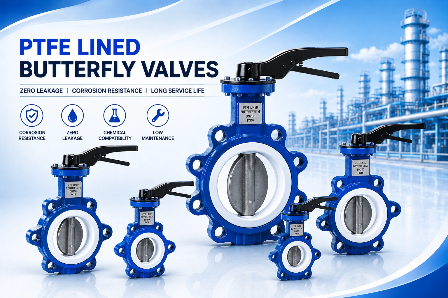 PTFE Lined Butterfly Valve