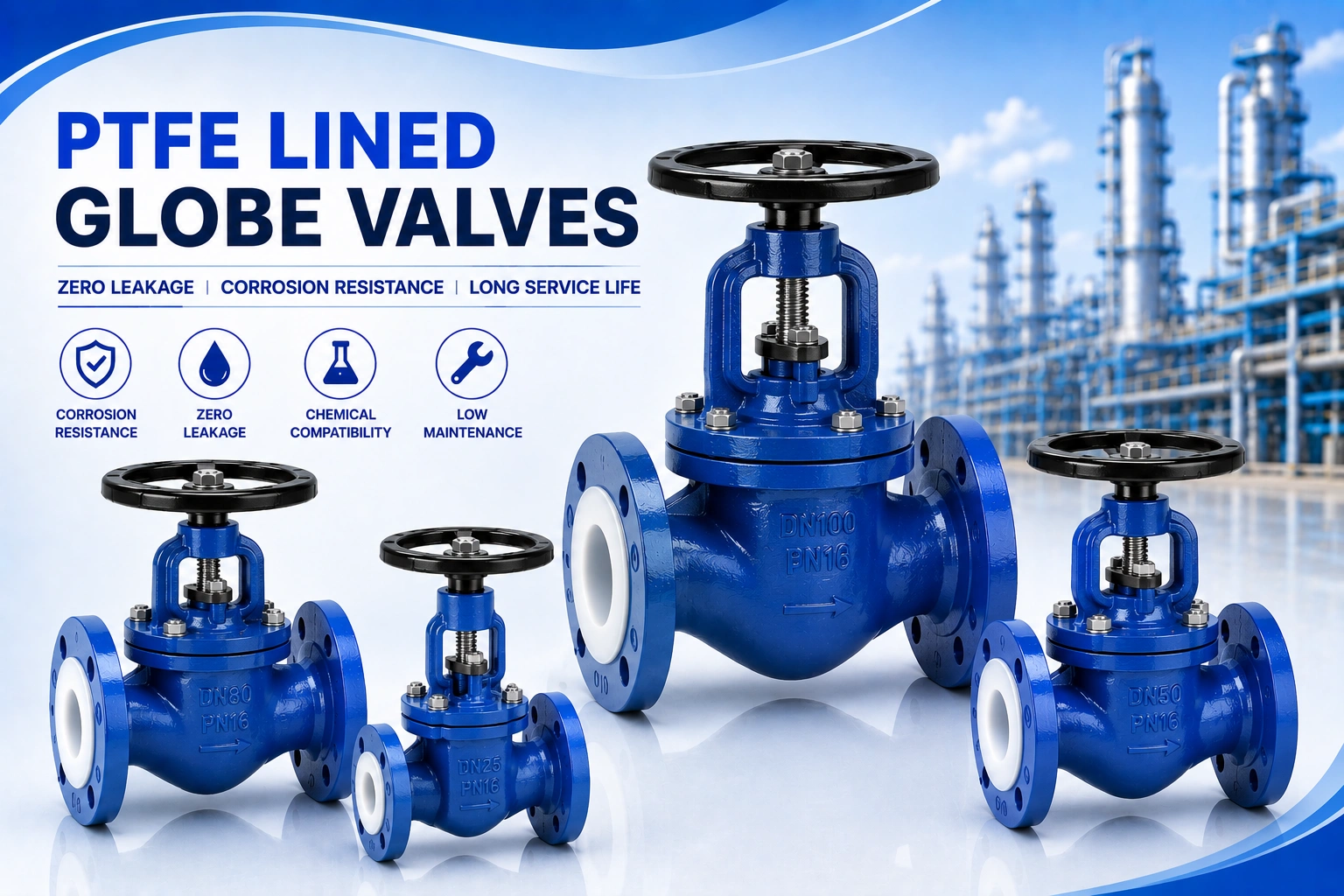 PTFE Lined Globe Valve