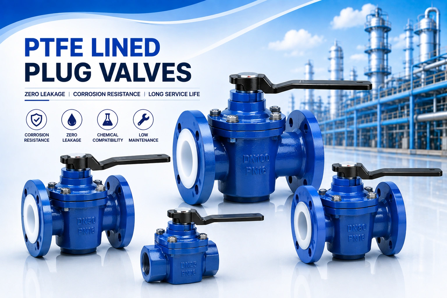PTFE Lined Plug Valve
