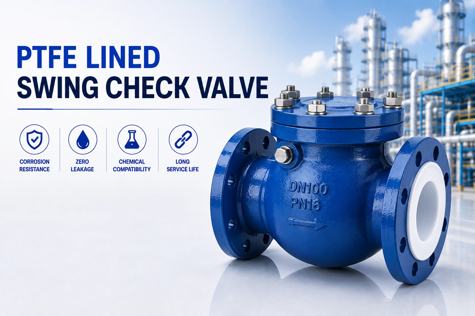 PTFE Swing Check Valve